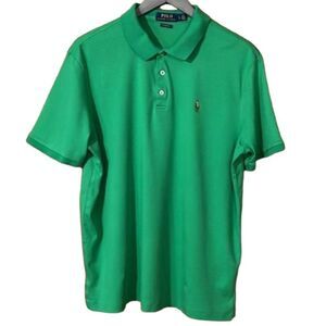 Green Polo by Ralph Lauren Classic Fit Polo Shirt Size Large 100% Cotton